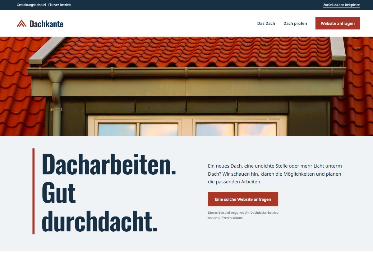 Seitenvorschau Dachkante – Dachaufbau und Schadenshinweise.