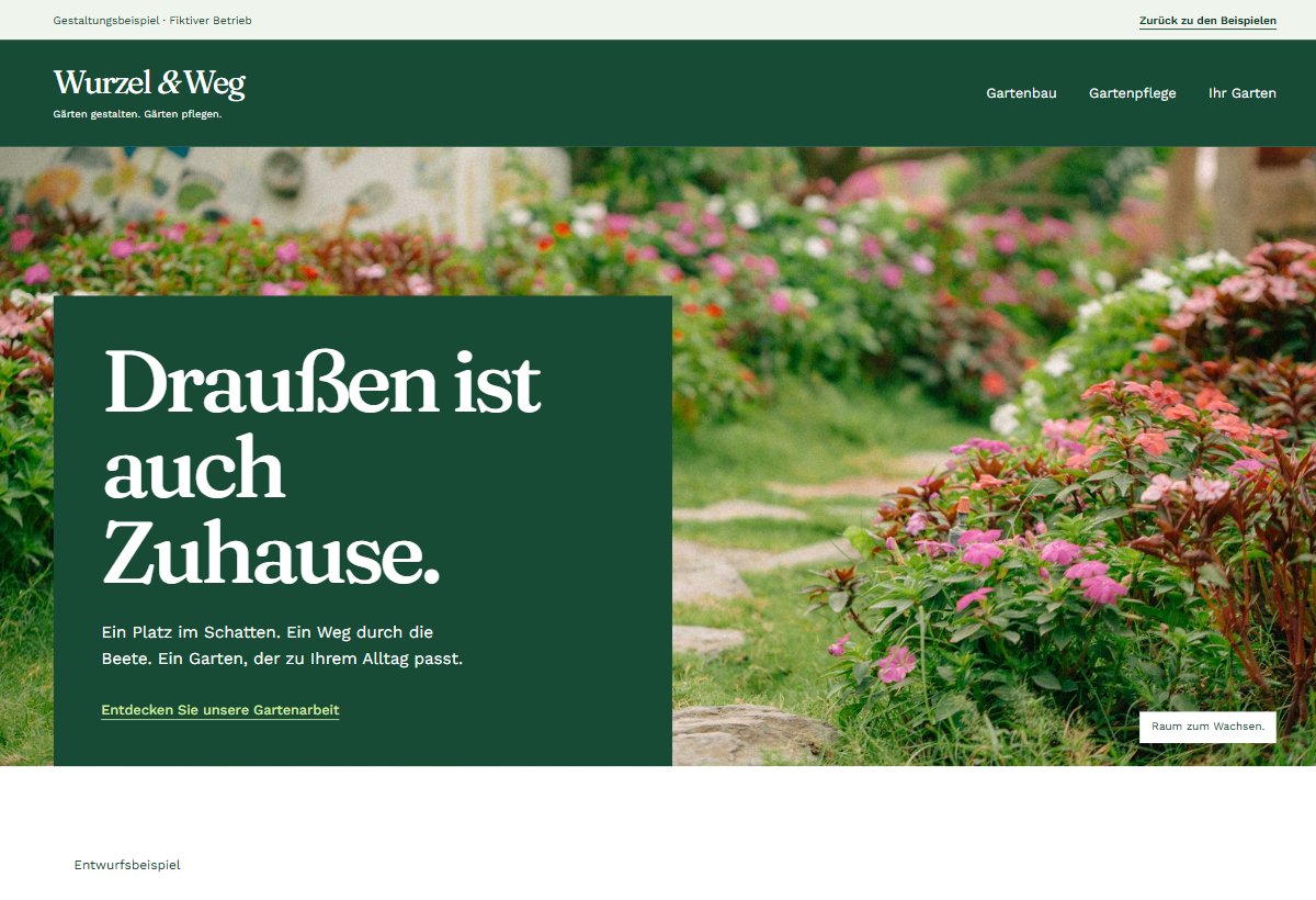 Seitenvorschau Wurzel und Weg – Gartenplan und Jahreszeiten.